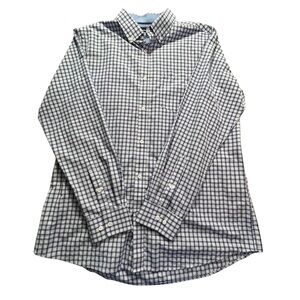 Classic Collection XLT Men’s Blue and White Checked Button-Down Shirt